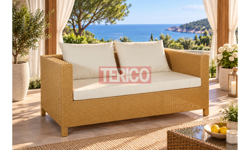 Диван из искусственного ротанга "Египет" 1600х800х700h