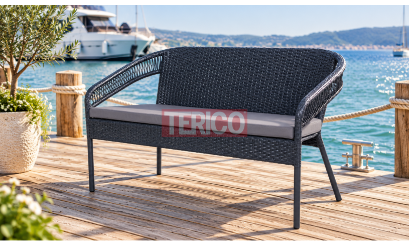 Диван из искусственного ротанга "Верона" ажур 1320x590x820h