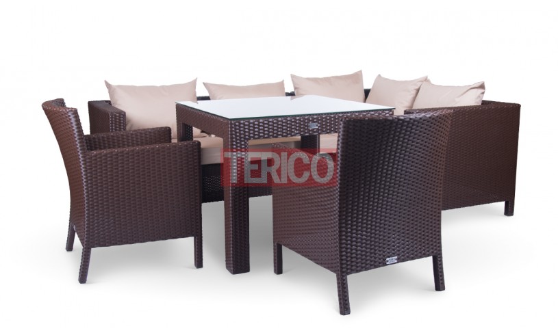 Комплект мебели №10 "Египет-Кипр" стол, диван, МУ, 2 кресла