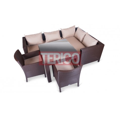 Комплект мебели №10 "Египет-Кипр" стол, диван, МУ, 2 кресла