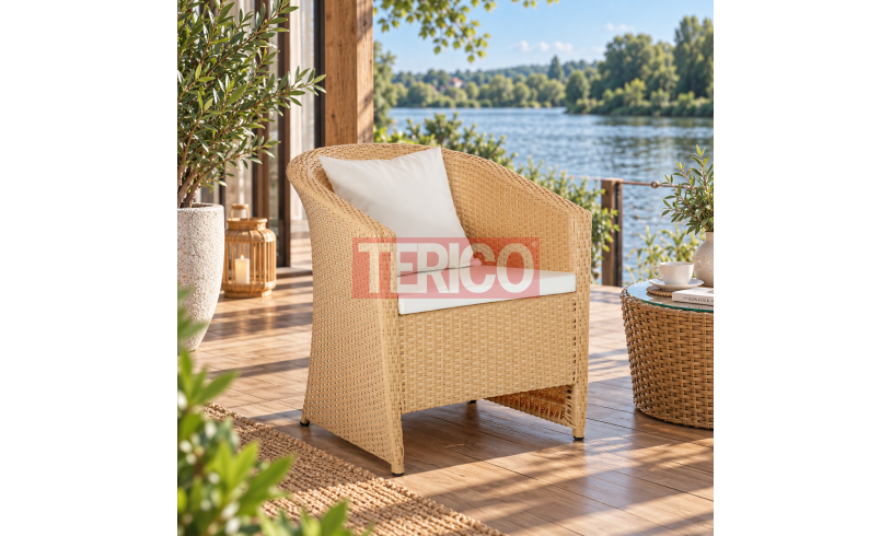 Кресло из искусственного ротанга "Барселона" 680х750х810h