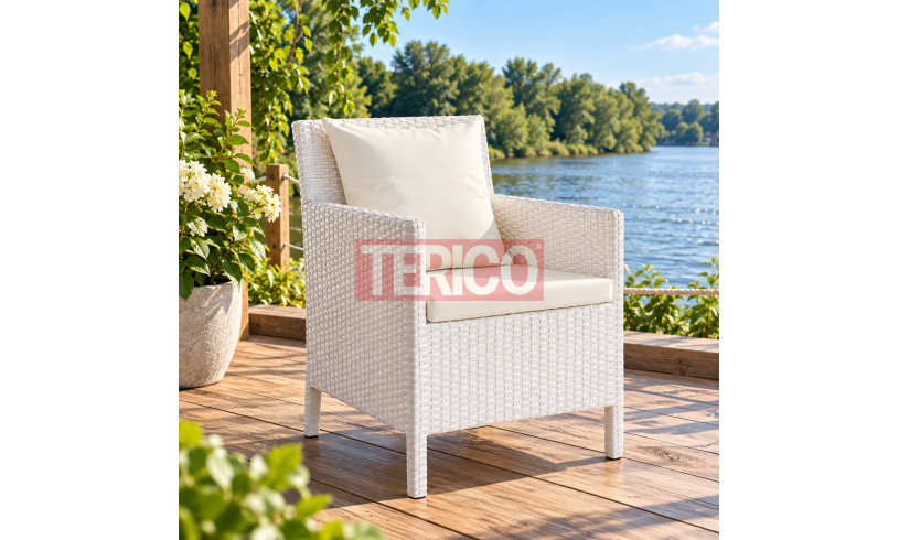 Крісло зі штучного ротанга "Кіпр" 580х675х800h